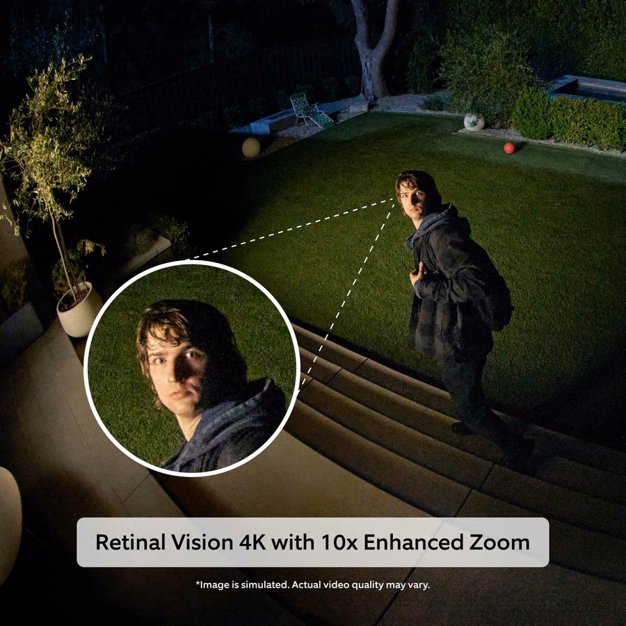 Spotlight Cam Pro (最新モデル)Retinal 4K を搭載
